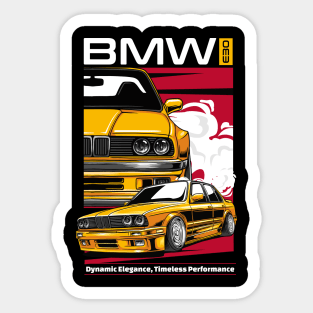 E30 BMW Sticker